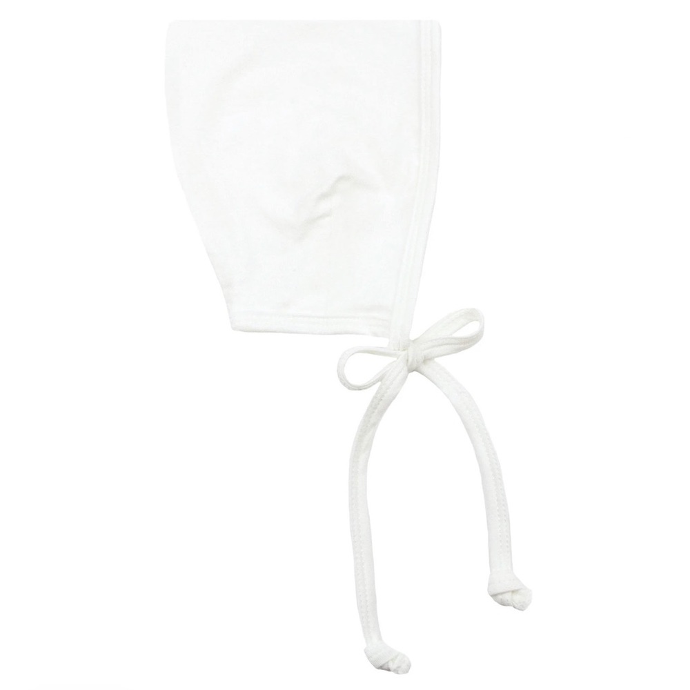 Lou Lou and Company-Finley White Cotton Bonnet